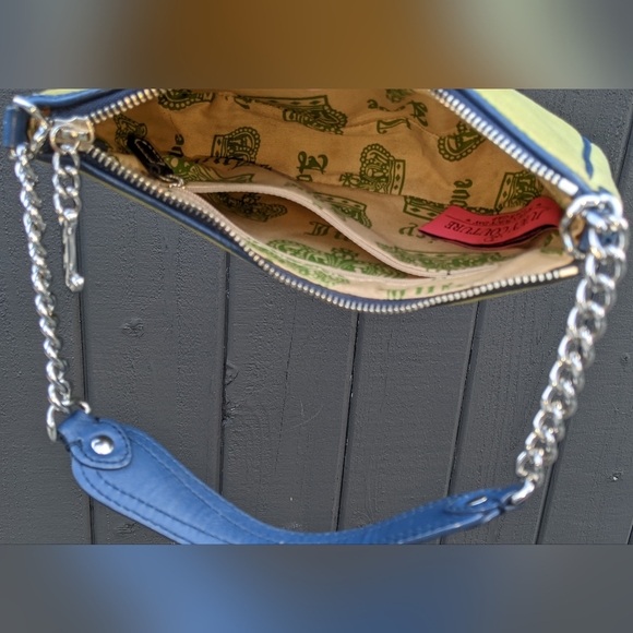 SOLD - Juicy Couture Velour Leather Baguette Bag Vintage 2000s Authentic - Picture 7 of 9